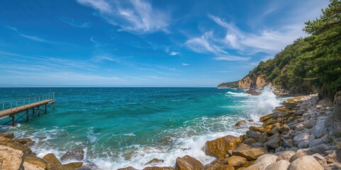 Modern laptop on white background used for digital work, emphasizing technology use