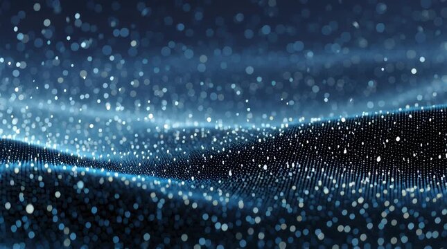 Abstract digital illustration of flowing particles, creating a dynamic and visually appealing background.