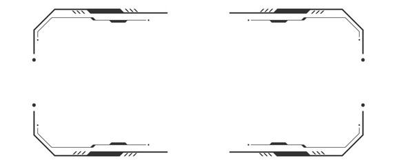 Vector control panel modern frames black technology futuristic control screen digital png.. © AJ Unick Creator