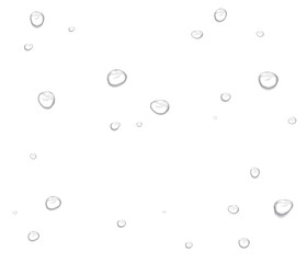 Realistic water drops. PNG drops, condensation on the window, transparent water drop. Abstract water drops, bubbles on transparent background, digital liquid design, Stock royalty free	