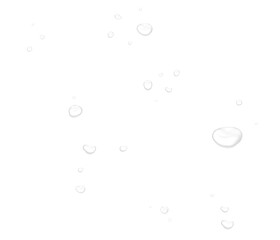 Realistic water drops. PNG drops, condensation on the window, transparent water drop. Abstract water drops, bubbles on transparent background, digital liquid design