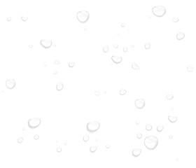 Realistic water drops. PNG drops, condensation on the window, transparent water drop. Abstract water drops, bubbles on transparent background, digital liquid design