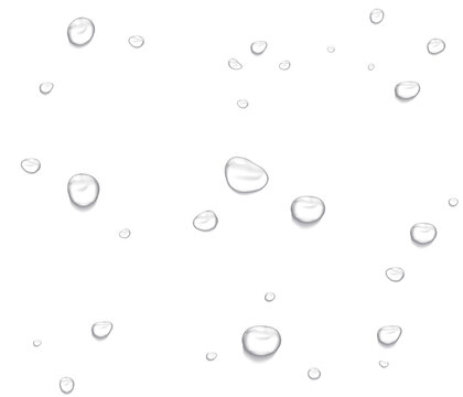 Realistic water drops. PNG drops, condensation on the window, transparent water drop. Abstract water drops, bubbles on transparent background, digital liquid design, Stock royalty free	