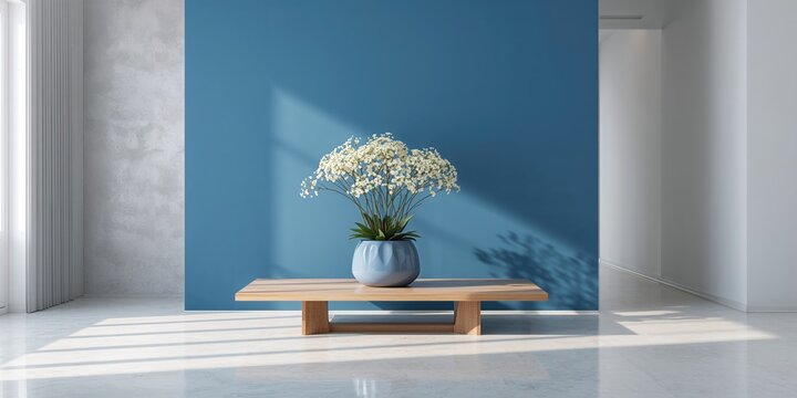 Ancient red statue with binary code on dark purple background, symbolizing IT technologies and information transmission