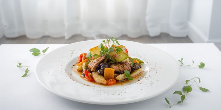 Open full trash bin in modern office setting emphasizing waste management, office cleanliness awareness