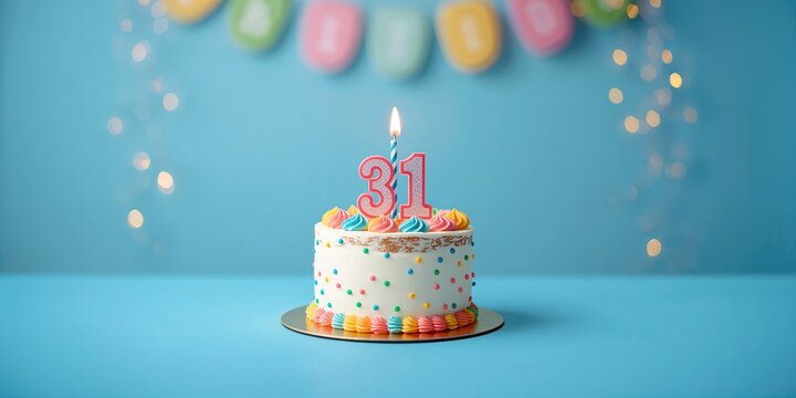 Jack Russell Terrier puppy wearing sunglasses and a party hat blowing a horn, holding a gift box for celebration event