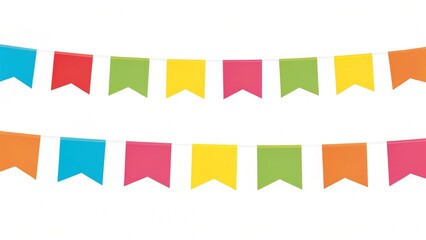 set of colorful bunting