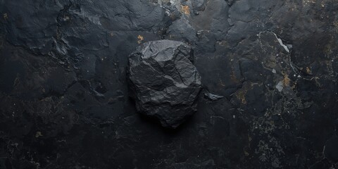Black stone textured surface used as a background for text or layout design, emphasizing durability and visual contrast