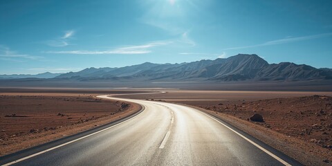 Sheep moving along a country road with rolling hills under a clear sky, emphasizing rural transportation and grazing patterns