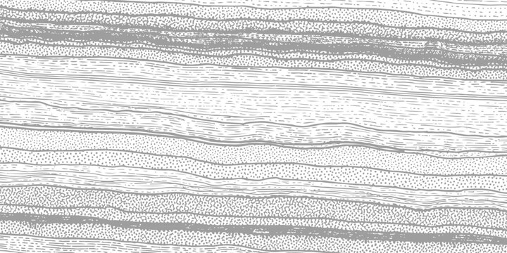 Geological strata gray pattern illustration. layered rock sedimentary texture