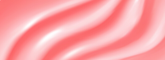 Creamy pink wave background with smooth ripples and glossy frosting drips flowing like soft dessert waves.