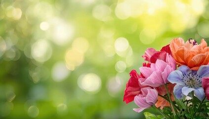Obraz premium Beautiful flowers in gardens and nature background, flowers, nature, love, floral, beauty, garden, colors, romance, petals, used as a floral background for romantic designs
