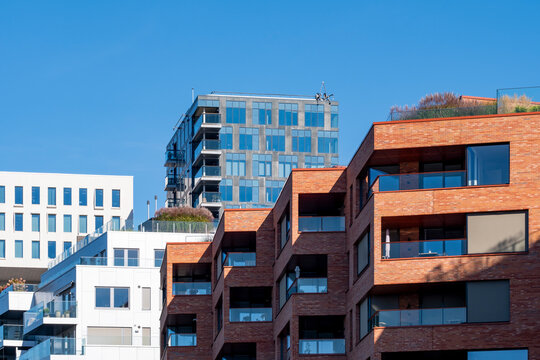 Architecture skyline oslo barcode residences urban cityscape geometry layers housing district modern facade shaping visual harmony across Oslo&rsquo;s contemporary residential corridor