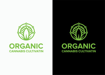 Organic Cannabis Cultivation Logo Design for Natural and Healthy Products