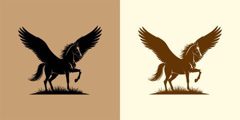 Pegasus Mythical Creature Winged Horse Illustration