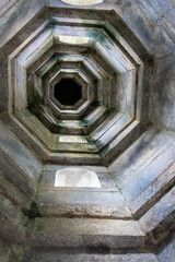 Inside a Chinese stone temple