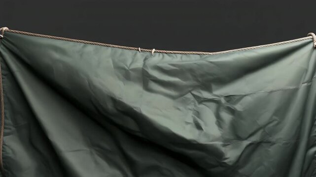 Wind-Rippled Tarp Cloth &ndash; Survival Shelter Element
