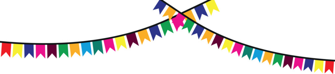 Colorful Bunting Party Flags