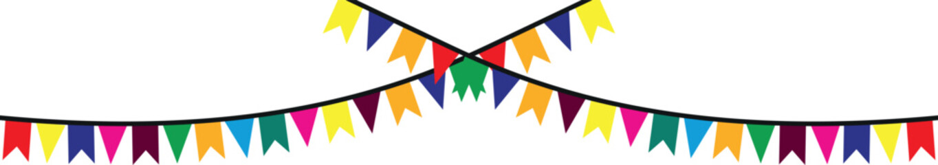 Colorful Bunting Party Flags