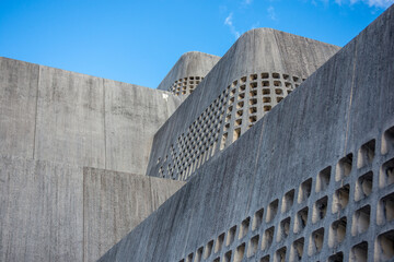 modern concrete building in Japan