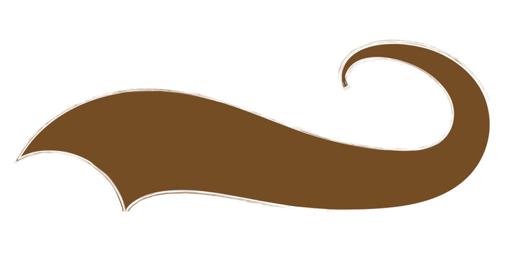 Swash and swooshes tails icon, Typography font curve tail, Text swooshes collection, Calligraphic swoosh tail set, Texting letters tail for lettering or baseball club. Typographic swash swooshes tails