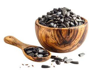Natural Farmhouse Sunflower Seeds Macro Photography PNG