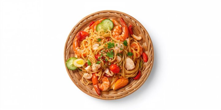 Red alarm clock viewed from above on a light blue background emphasizes time management, World Time Awareness Day
