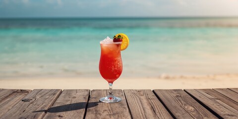 Confetti falling around a cocktail on a pink background for celebration events, party, entertainment, and festivity