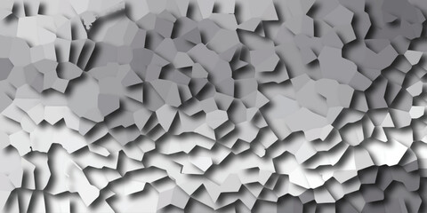Abstract geometric mosaic pattern with grayscale tones and dramatic shadow effects creating a textured, dimensional background for design and digital art applications