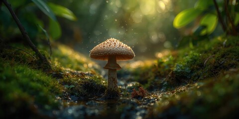 Close-up of a fork piercing a burger with melted cheese and crispy bacon, emphasizing indulgent fast food, food and drink