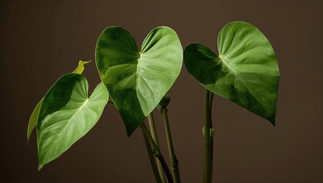 Hoja santa leaves, beneficial culinary herb with heart-shaped foliage