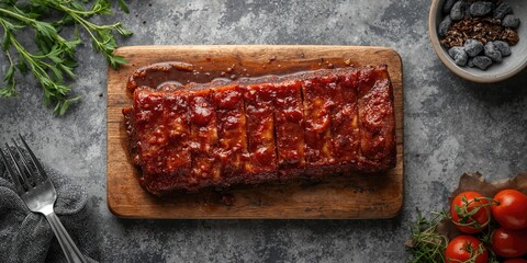 Sawed pine logs stacked under a cloudy sky, serving as a background for outdoor timber storage