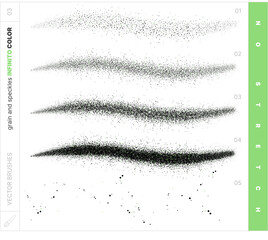 Vector Scatter Brushes. Grain and Speckles. No-stretch.