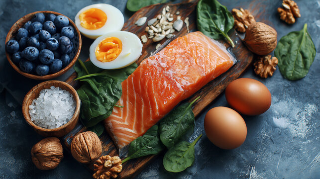 Brain Nutrition and Cognitive Health: Omega-3 Rich Salmon with Essential Nutrients