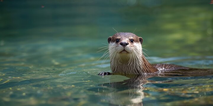 A green canoe secured to a wooden dock with two empty chairs, suitable for lakeside relaxation