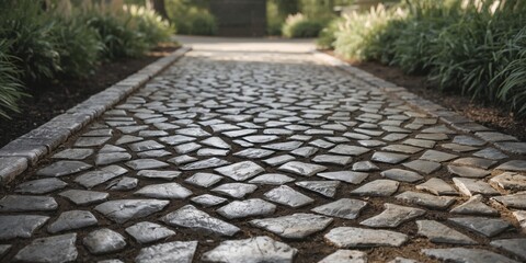 Stone pyramid resting on a sandy beach by the ocean, erosion risk for coastal structures