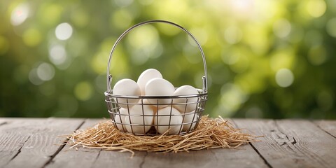 Wood anemone spring wildflowers arranged in a blue wooden basket on a light green background, suitable for floral background design