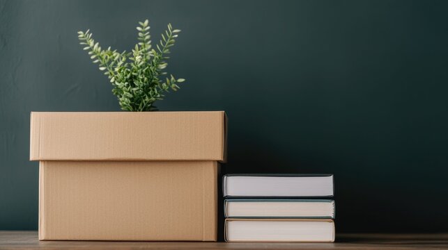 A wellness box filled with various resources and self care items to promote mental health awareness and support  The box includes books greenery
