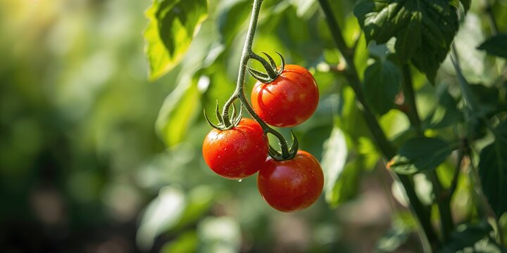 Close-up of four vibrant strawberries on a white surface, emphasizing fresh produce for healthy eating