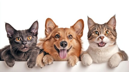 Adorable Puppy and Kitten Snuggling Together in a Cozy Studio Setting, Showcasing Their Friendship