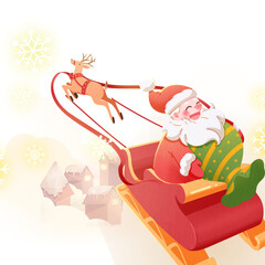 santa claus with gifts