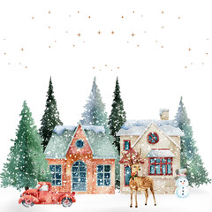 santa claus and reindeer