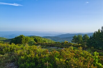 경관, 마운튼, 네이처, sky, 파노라마, 나무, 경치