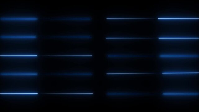 dual neon line slide effect inward motion light streaks abstract tech background animation 4k seamless.