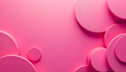 pink background with shapes