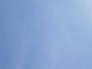 Clear sky background. Blue background