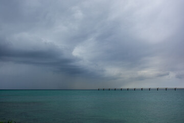Fototapeta premium storm clouds over the sea