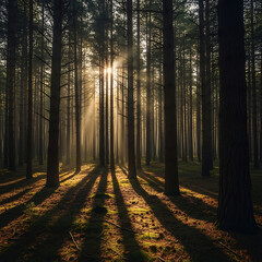 Fototapeta premium “Diverse Natural Landscapes and Atmospheric Wilderness Scenes”