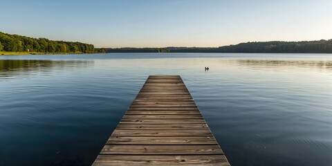 Fototapeta premium Biker riding through an urban street scene, emphasizing transportation safety and city mobility