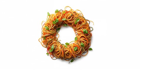 Spicy green papaya salad with fresh shrimp used as a light appetizer, World Food Day